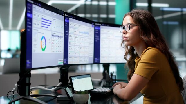 Software Developer Using Drag And Drop Tools