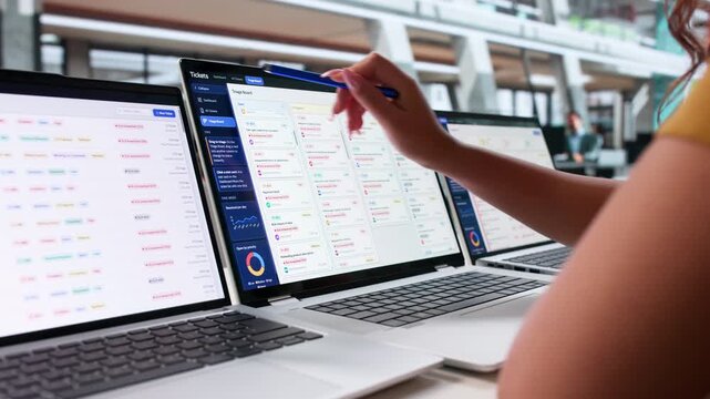 Customer Support Specialist Calmly Managing Help Desk Tickets