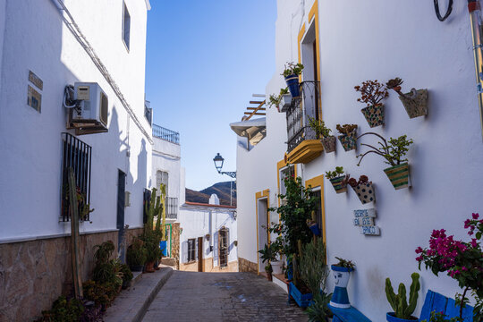 Picturesque views of the streets of the charming village of N&iacute;jar, Almer&iacute;a, Andalusia, Spain