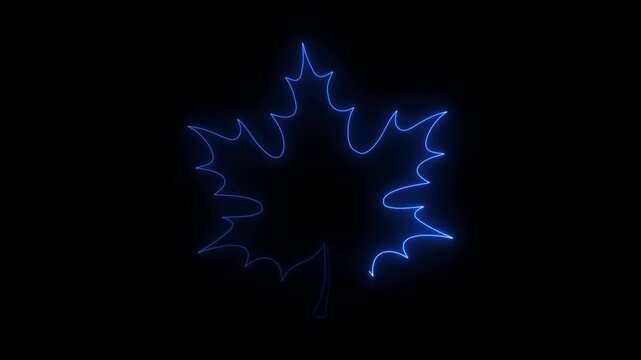 Digital infinity symbol glowing in dark with animated light trails