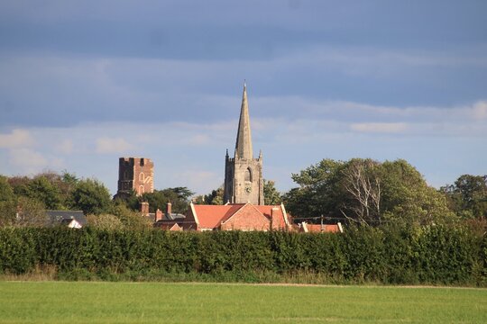 Bunny, Nottinghamshire, viewed from the west.