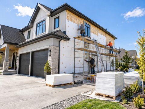 Construcci&oacute;n y renovaci&oacute;n de una casa en un vecindario moderno
