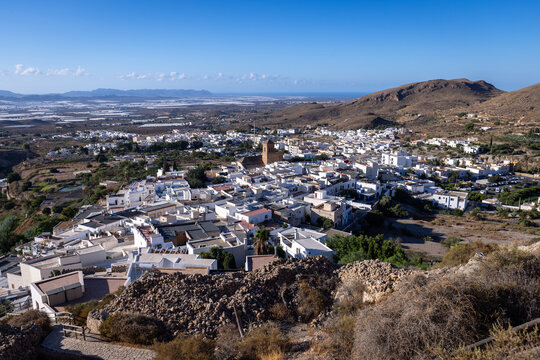 A view of the picturesque village of N&iacute;jar, Almer&iacute;a, Andalusia, Spain, in daylight
