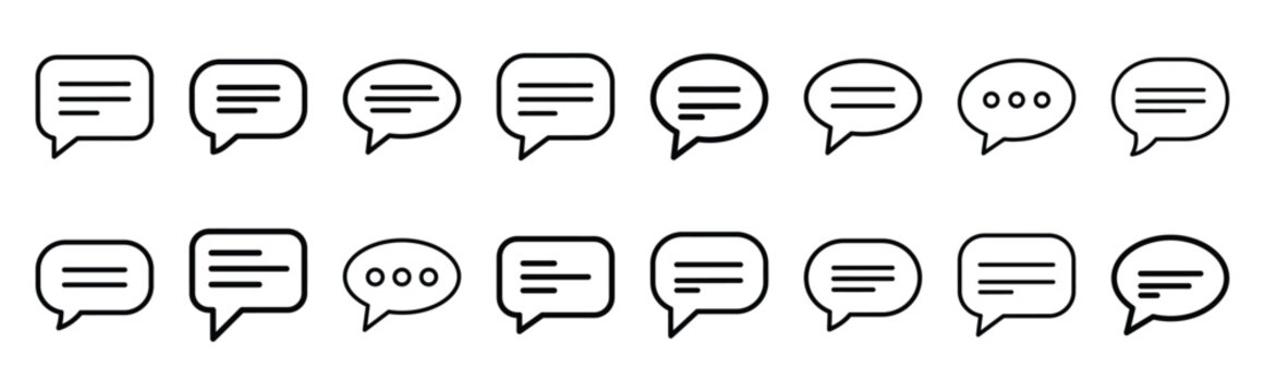 speech recognition  editable outline icon set. tech elements and modern line art vector icons collection
