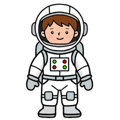 Illustration of a Child Astronaut © Mohamed