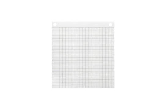 White graph paper page with gray grid