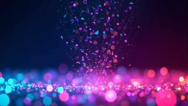 Colorful Sparkling Light Effect Background
