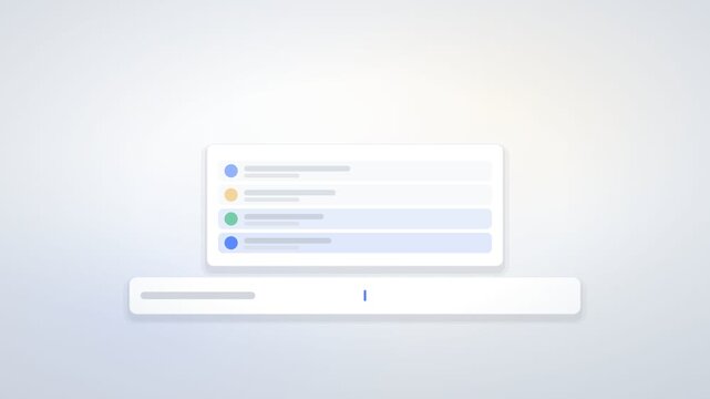 Animated List Rows Highlight Above a Moving Progress Slider