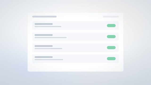 Animated Wireframe Checklist With Toggle Pills Shifting Hue
