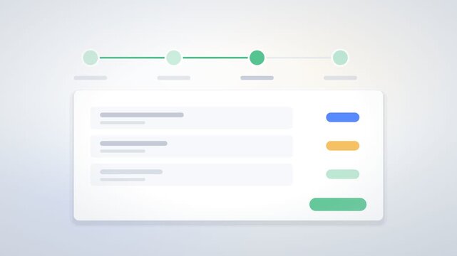 Four Node Step Tracker with Skeleton Content Card