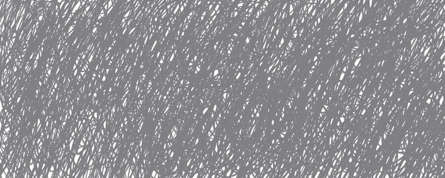 Hand drawn gray pencil hatching background texture with dense diagonal scribbles and scribble lines. For graphic design, banners, wallpaper, and creative backdrop.