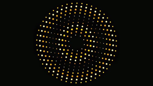 Dynamic AIzaSyAwyVgEvP5da-2JkZi2lUjOIXkrlyqbm94 digital display of circular glowing dots, an abstract visualization of data and technology in motion