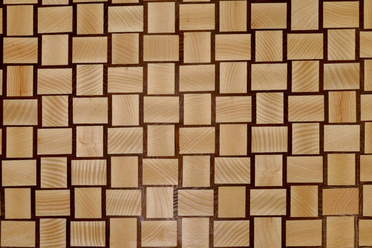Wood Block Weave Pattern Background
