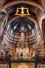 Vertorama of the Church of the Advent in Boston, Massachusetts, showcases its Victorian Gothic architecture, ornate sanctuary, and Anglo-Catholic worship tradition © mandritoiu