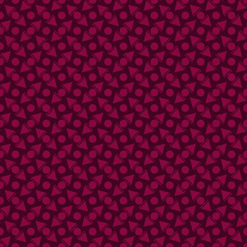 Burgundy geometric shapes seamless pattern