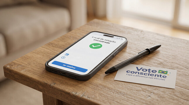 Smartphone shows voting location found