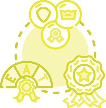 Proven certainty concept. Accurate factual, assurance confirmed, secure assured icon vector illustration