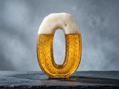 Beer shaped like the number zero