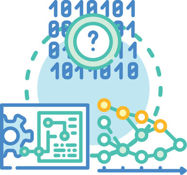 Applied science concept. Technology experiment, research design, methods physics icon vector illustration