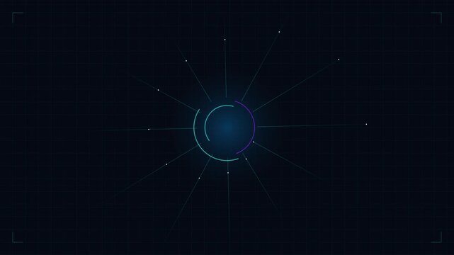 Advanced neural data processing hub featuring futuristic artificial intelligence network connections with glowing digital synapses and complex binary information flow in a high-tech 4K display