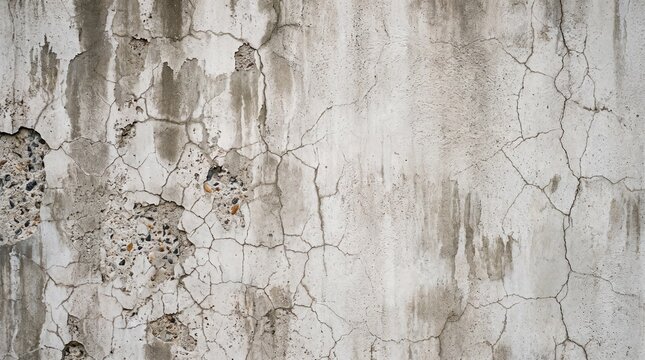 Old Weathered Cracked Concrete Wall Texture Background