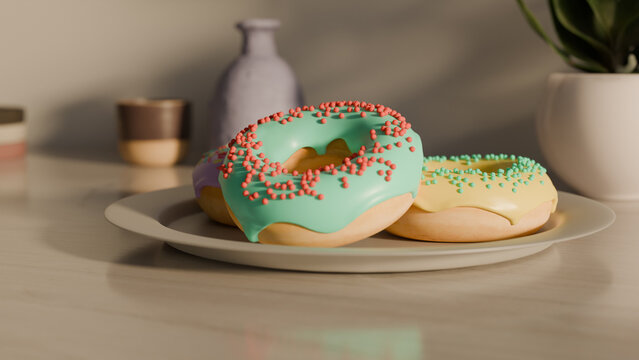 Illustrated doughnuts 