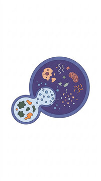 A lysosome organelle fusing