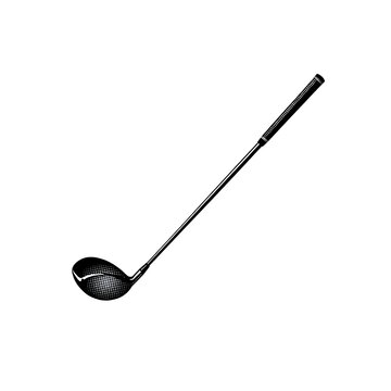Golf club driver tool with textured surface featuring professional equipment for sports.