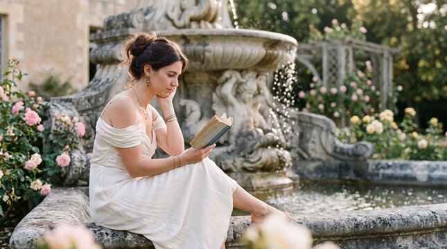 femme profite du temps de lecture avec son livre 
