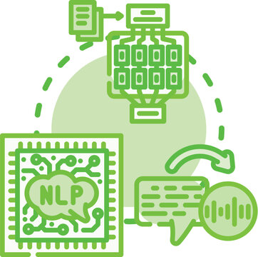Coding dialects concept. Scripting syntax, module parsing, function variable icon vector illustration
