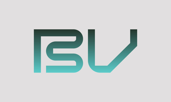 BV B bv initial logo | initial based abstract modern minimal creative logo, vector template image. luxury logotype logo, real estate homie logo. typography logo. initials logo