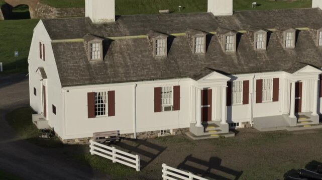 Fort Anne, Parks Canada National Historic Site - British colonial military outpost captured from the French and Mi&rsquo;kmaq Nation. Annapolis Royal, Nova Scotia MAXQUAL PRORES422HQ 4K HLG HDR BT.2020/2100