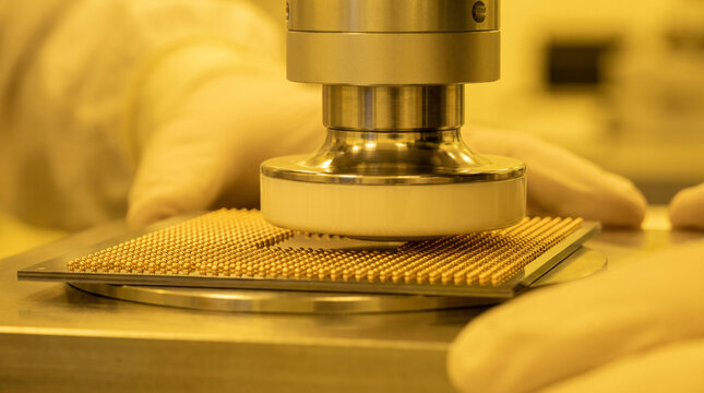 High Precision Semiconductor Die Bonder Aligning 2.5D Silicon Interposer