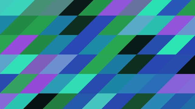 Abstract Motion Background With Diagonal Geometric Parallelogram Shapes in Vibrant Colors