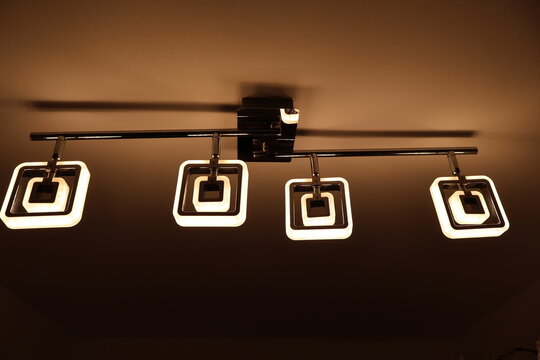 Modern LED ceiling light with square design