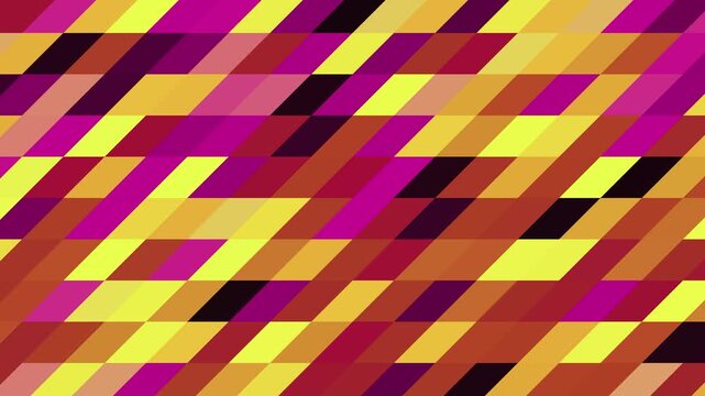 Abstract Geometric Background With Moving Diagonal Colorful Parallelograms