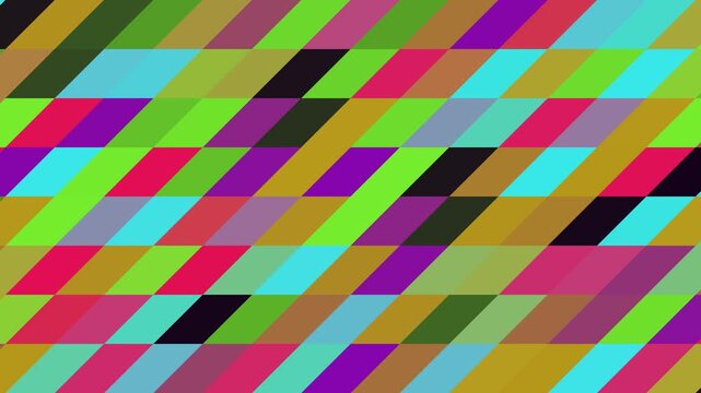 Abstract Motion Background With Colorful Diagonal Parallelogram Pattern