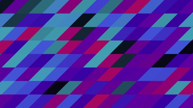 Abstract Geometric Background With Moving Diagonal Colorful Parallelogram Shapes