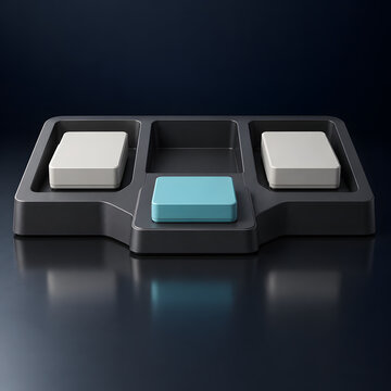 IT Equipment Intake and Service Organizer 3D Illustration
