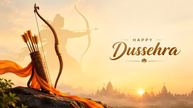 Celebrating Dussehra Vijayadashami Hindu Festival Indian Cultural Tradition on October 12