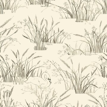 seamless floral pattern with flowers