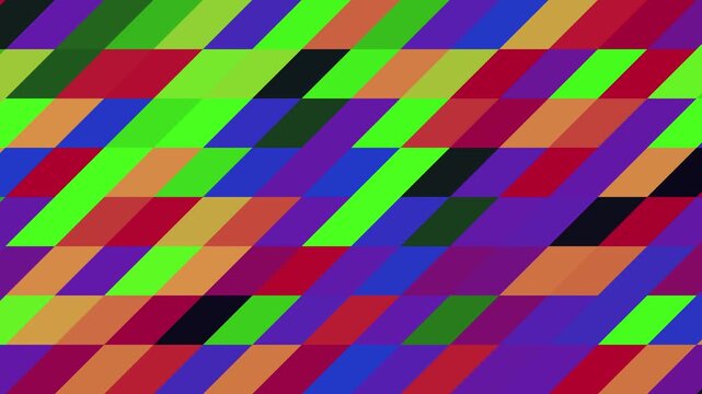 Abstract Motion Background With Diagonal Colorful Geometric Parallelogram Patterns