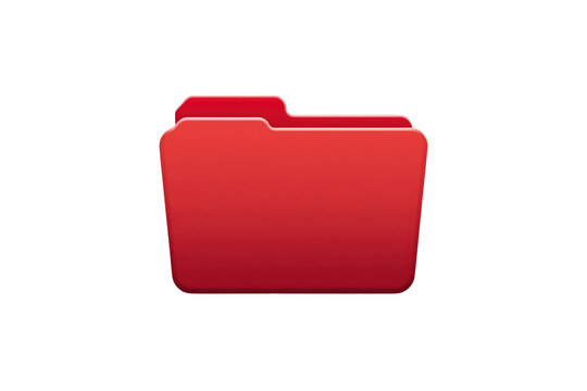 Blank office file folder presented as a standalone design element