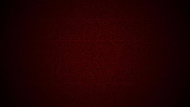 Dark Red Grainy Noise Motion Background with Vignette