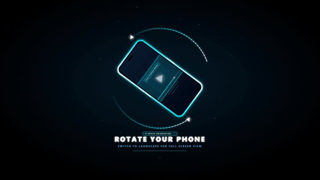 Rotate Your Phone Animation Seamless looping rotate your phone command with a smartphone rotating