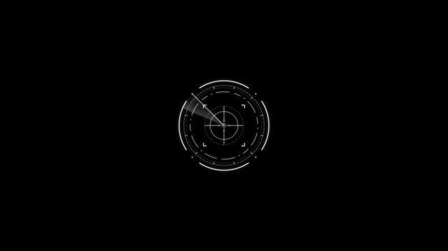 Simple White Crosshair Hud Minimal white hud corner callout frame 4k animation