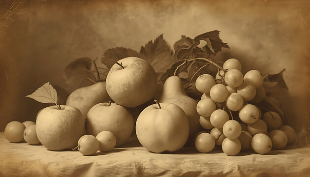 still life with apples