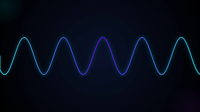 Simple motion graphic of sound wave animation video