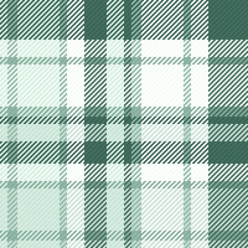 Continuity tartan check textile, thin seamless vector texture. Deluxe background pattern fabric plaid in pastel and mint colors.