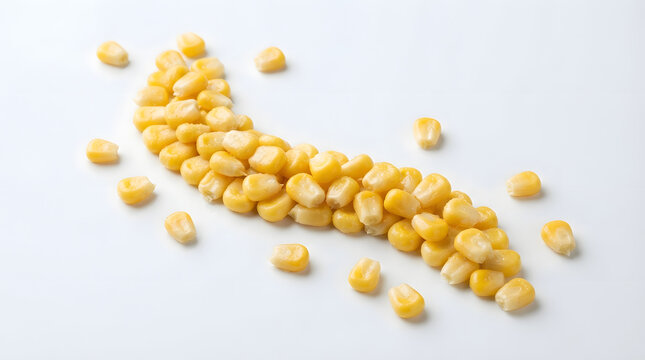 Yellow Split Peas Dal Lentils Isolated on White Background